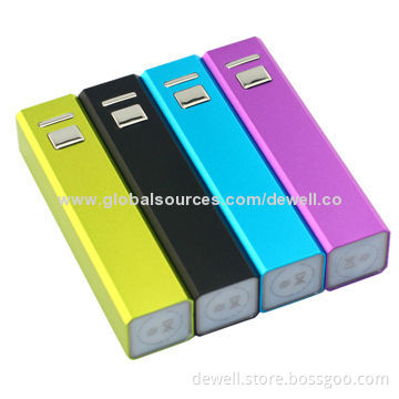 Promotion item for Christmas, 2000/2500/2600mAh metal case emergency mobile phone chargerNew